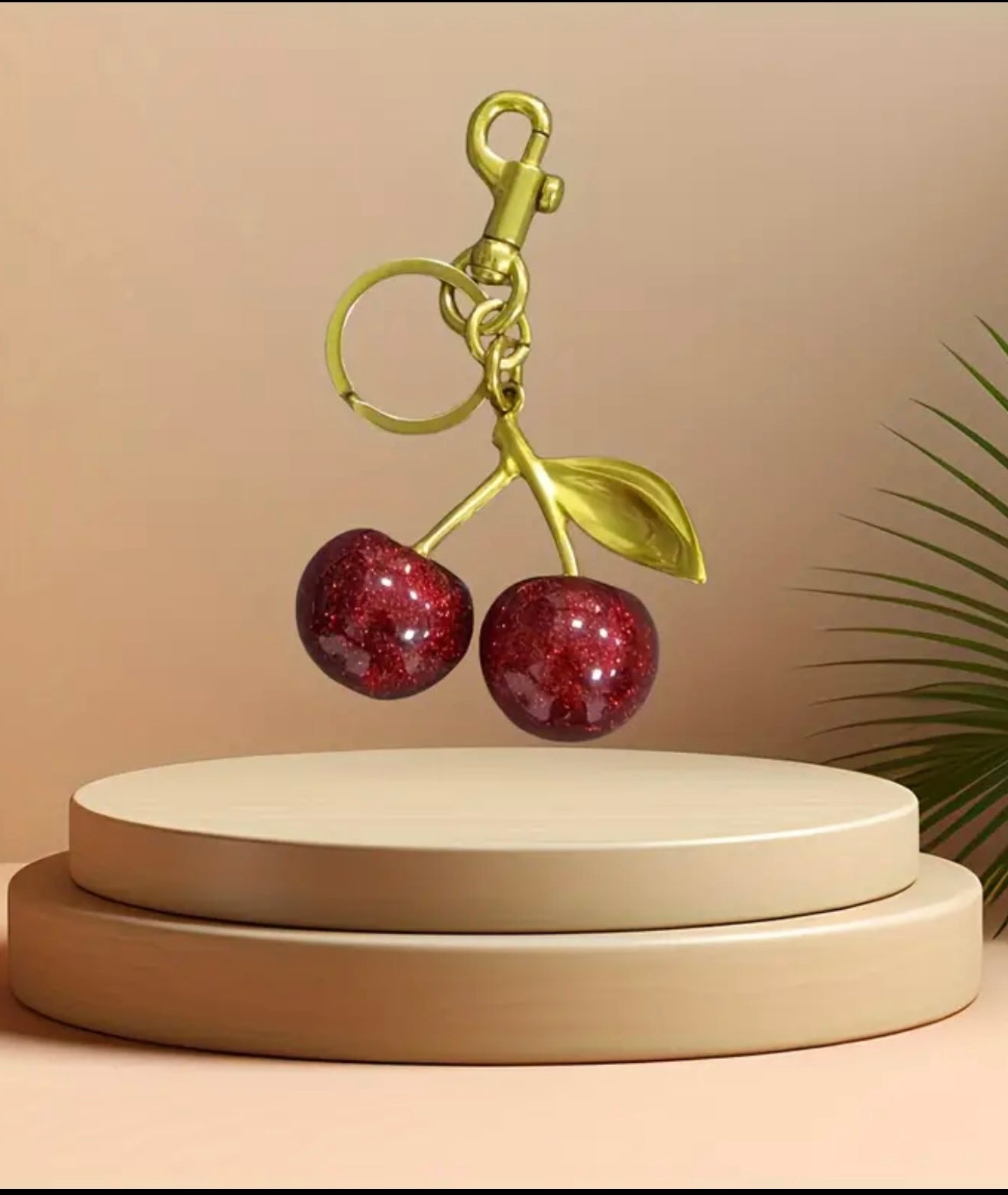 Cherry bag charm