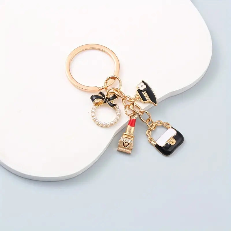 chic mini bag keychain