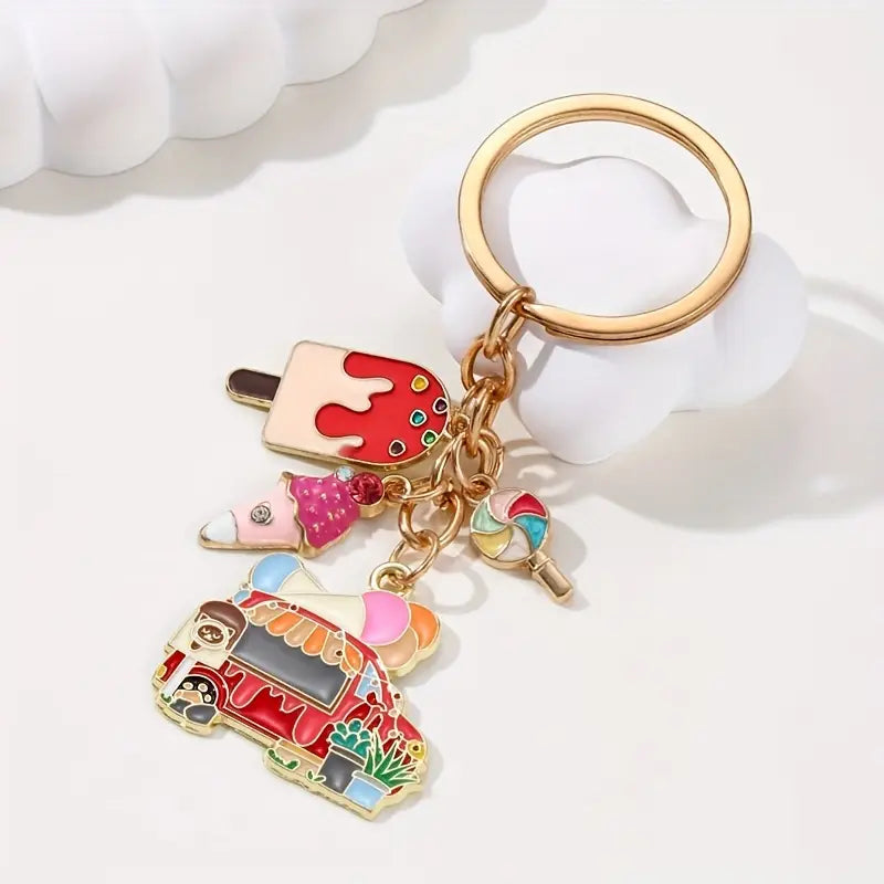 Food Truck Theme Keychain